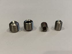 Aluminum 6061 T6 socket set screws
