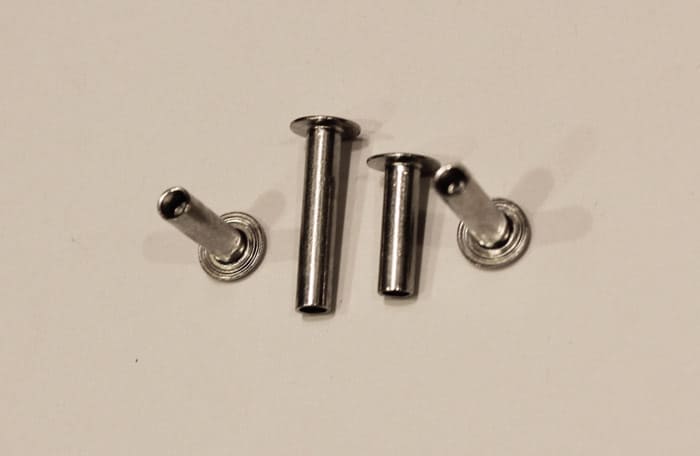 1/8 X 1-1/4 X 7/32 Oval Head SEMI-Tubular Steel Rivets ZINC Plated_1000 pcs Box